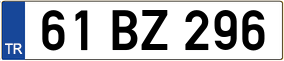 Trailer License Plate